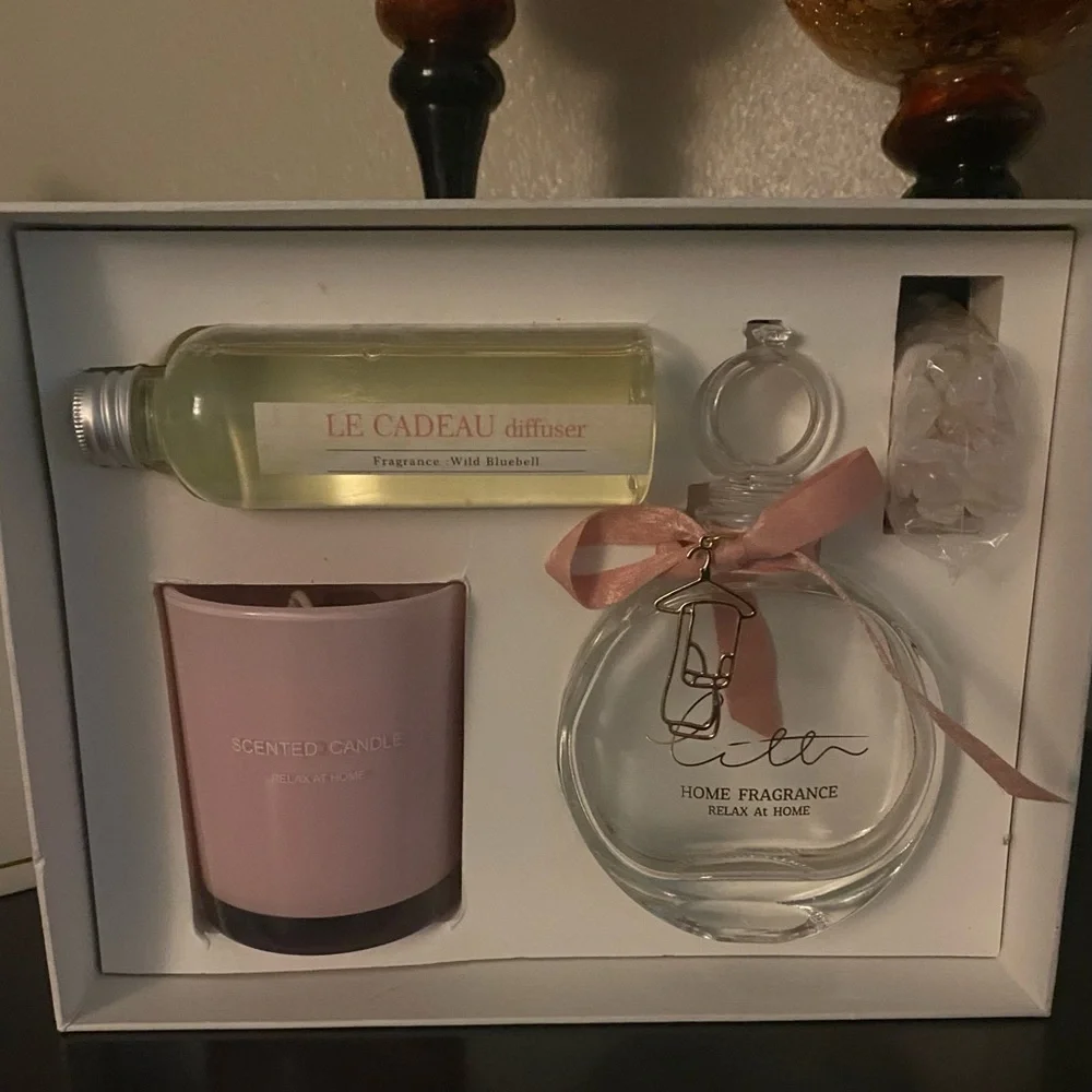 New Romantic Time Home Fragrance Gift Set | Diffuser • Candle • Rose Quartz